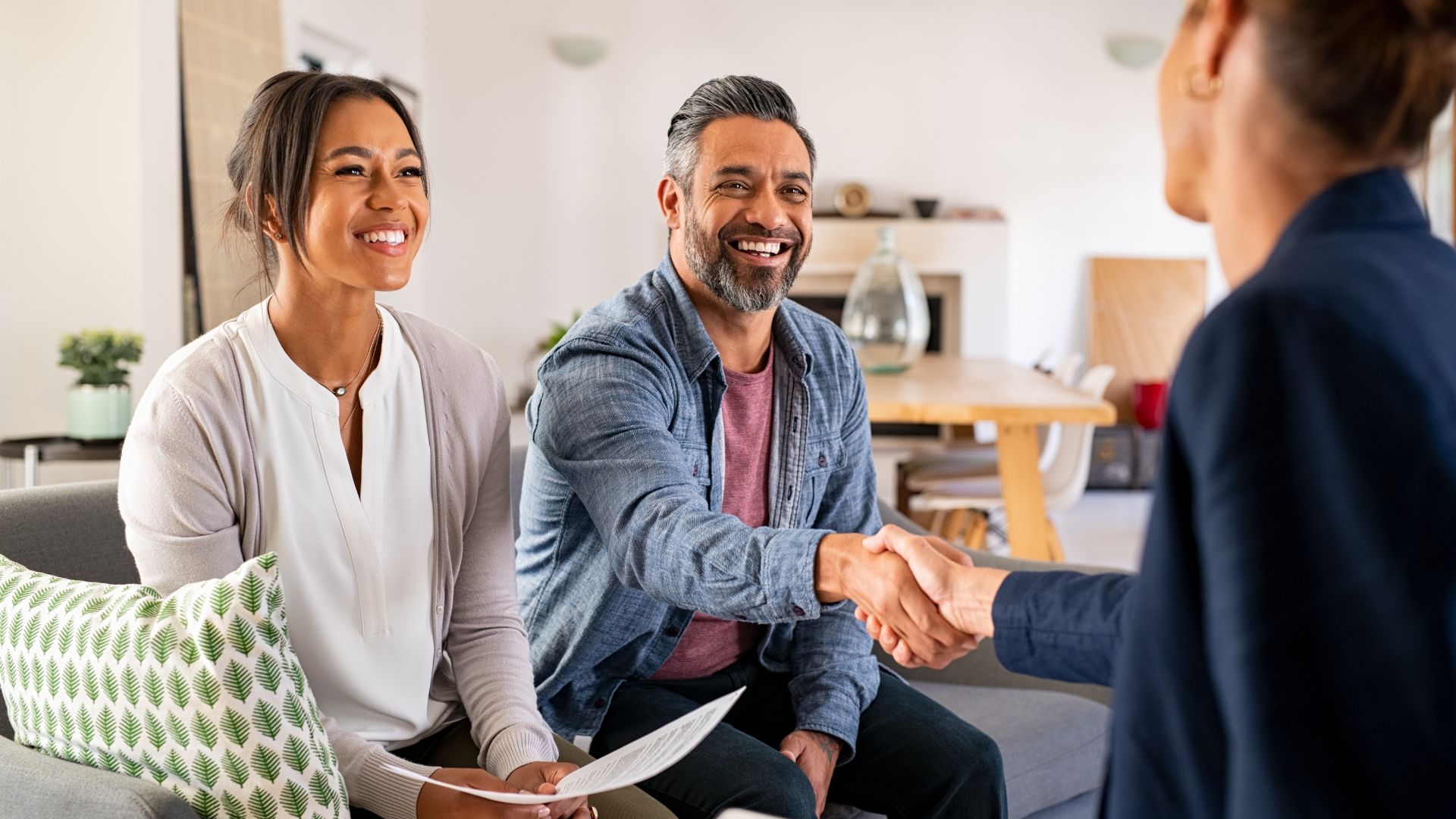 Handshake with a client